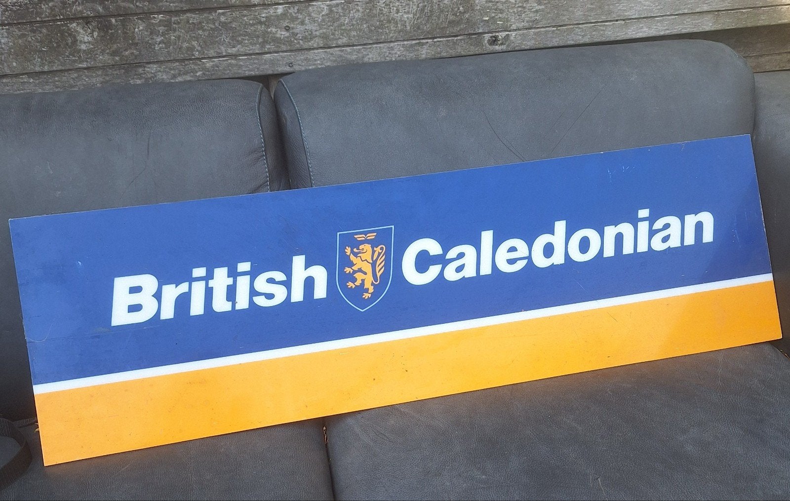 Reclame bord van British Caledonian, Ophalen, Gebruikt, Patch, Badge of Embleem