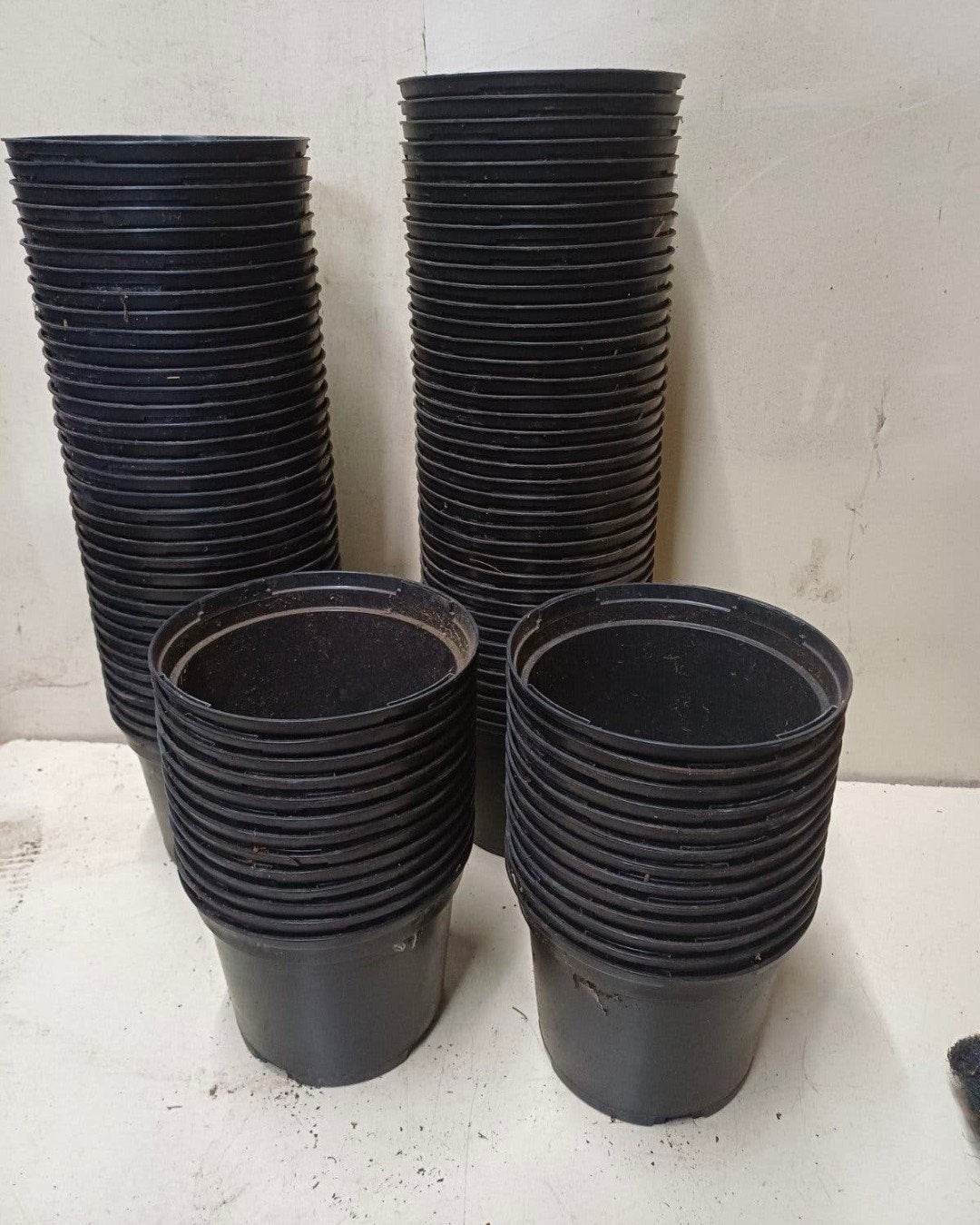 kweekpotten plantenpotten bloempotten 2 liter, Kunststof, Gebruikt, Rond, Ophalen of Verzenden