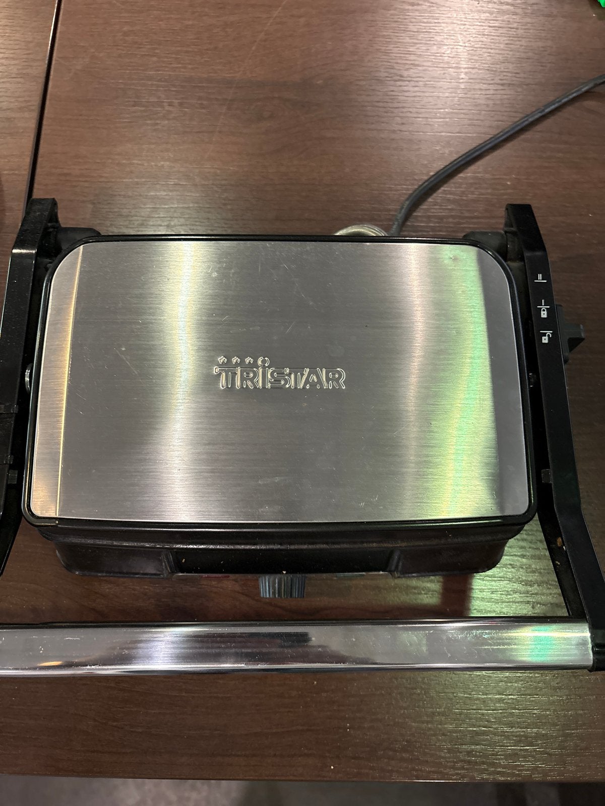 Tristar Contactgrill PD-8707 - 1500W, Witgoed en Apparatuur, Contactgrills, Ophalen of Verzenden, Gebruikt