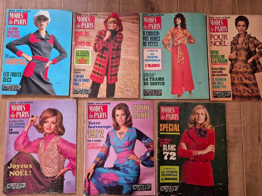 Mode de Paris 1971-72 - Vintage Franse Modebladen, Ophalen of Verzenden, 1960 tot 1980