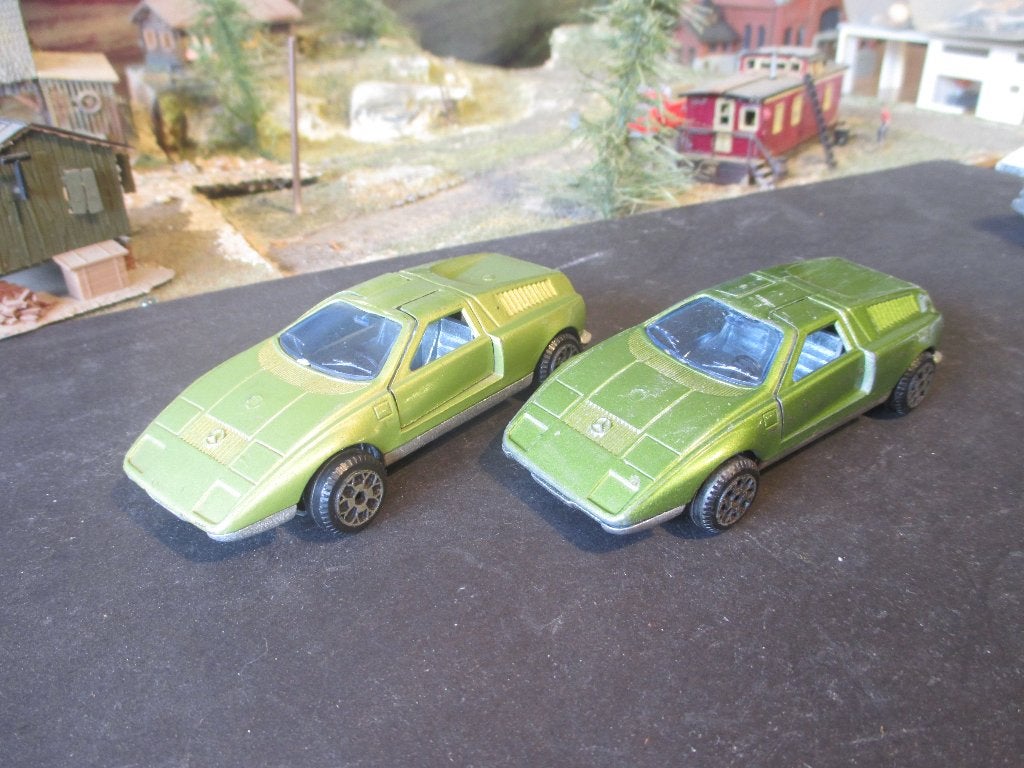 1/43 Mercedes Benz MB C111 - Polistil N16 met.-licht-groen, Ophalen of Verzenden, Zo goed als nieuw, Auto, Overige merken