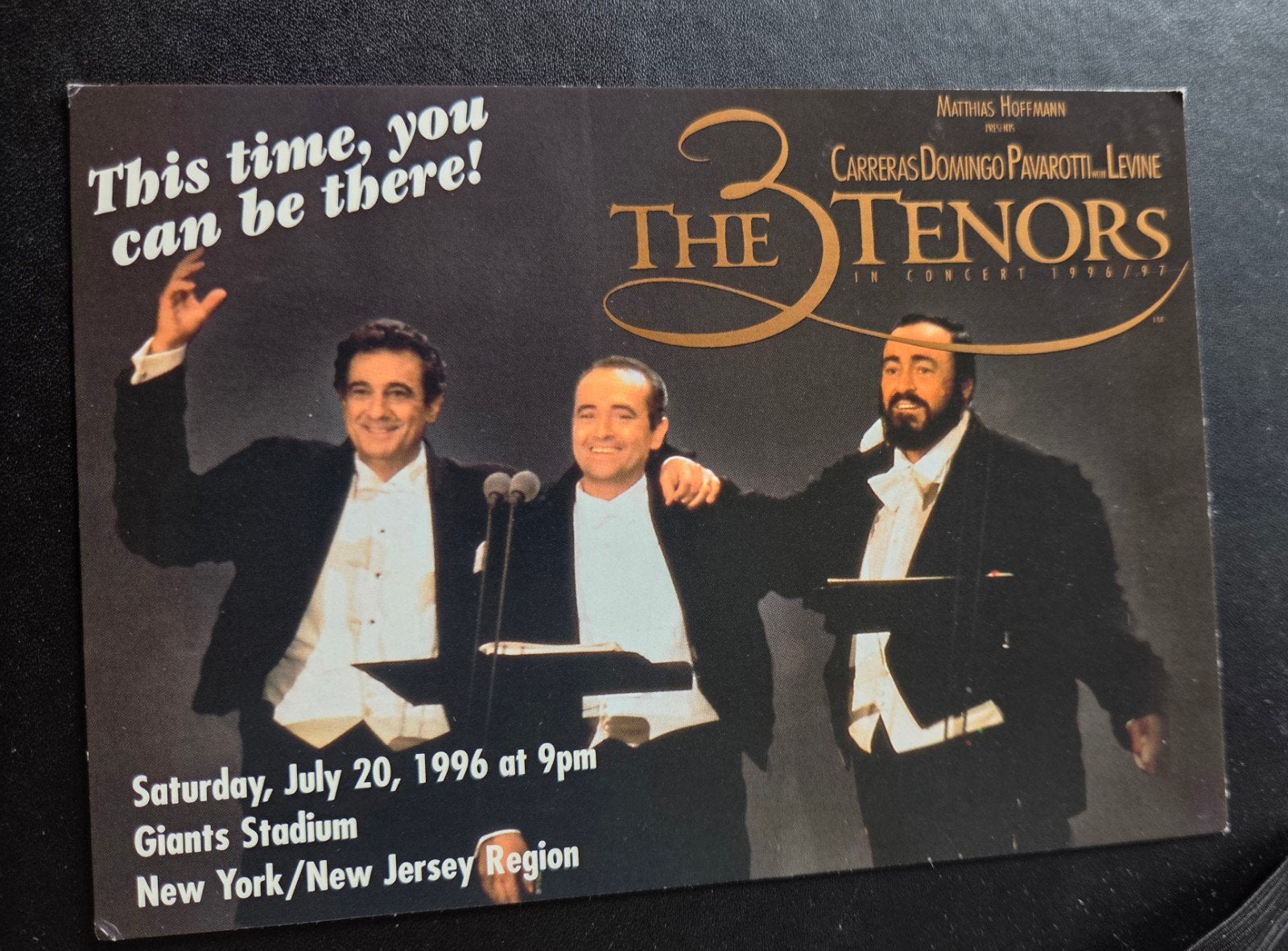 The 3 Tenors - Concert 1996/97, Verzenden, 1980 tot heden, Ongelopen, Sterren en Beroemdheden