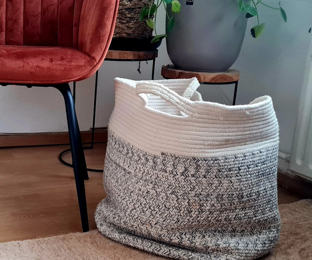Storage basket, Textiel, Rond, Ophalen of Verzenden, Zo goed als nieuw