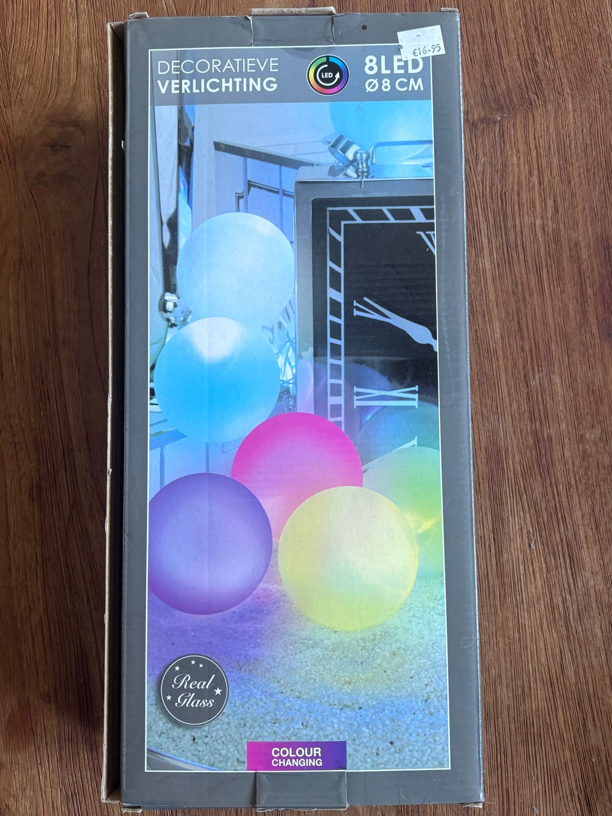 Champignon LED verlichting - 8 glazen bollen (kleurverandere, Ophalen, Meerkleurig, Nieuw, Glas
