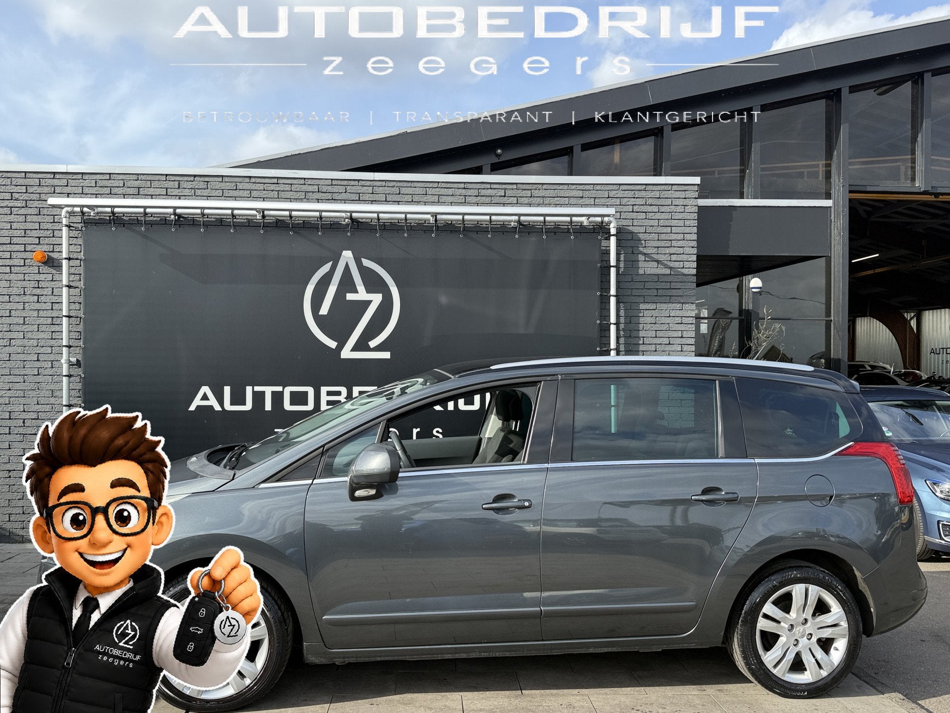 Peugeot 5008 1.6 Blue Lease Executive 7 Persoons *Glasdak*Na, Auto's, Peugeot, Voorwielaandrijving, Euro 5, Gebruikt, Bedrijf