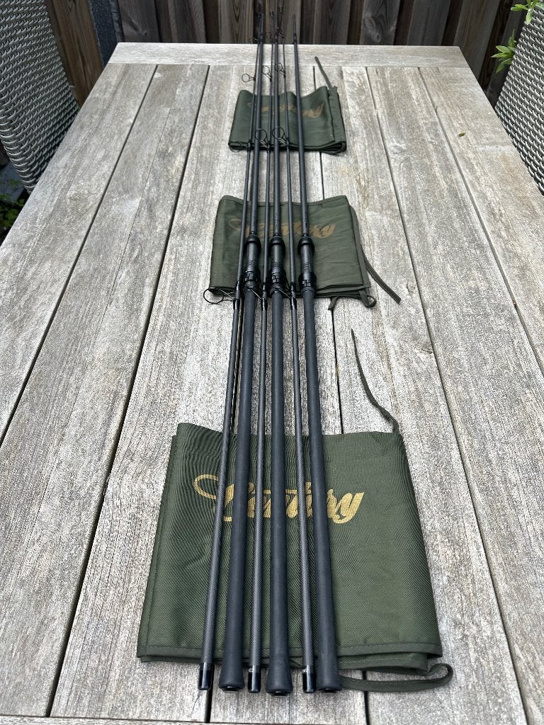 3x Century C2 Mk2 12ft 3lbs, Watersport en Boten, Ophalen, Zo goed als nieuw, Werphengel