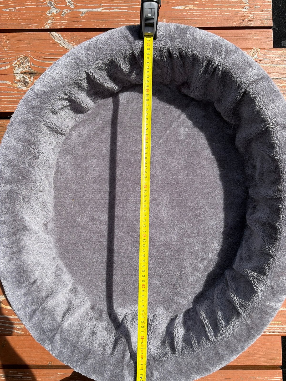 Hondenmand, teddystof, 70cm, Dieren en Toebehoren, Hondenmanden, Ophalen of Verzenden, Nieuw, Stof