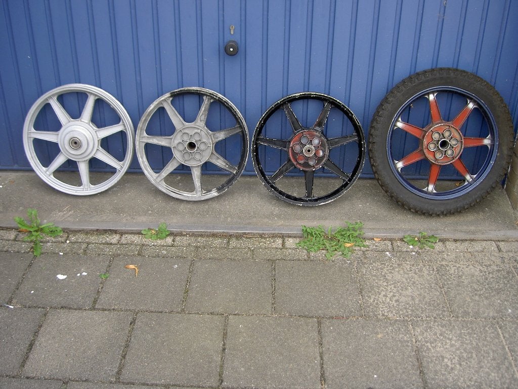 opruiming 4 sterwielen, Fietsen en Brommers, Brommeronderdelen | Zundapp, Ophalen, Gebruikt, Overige typen
