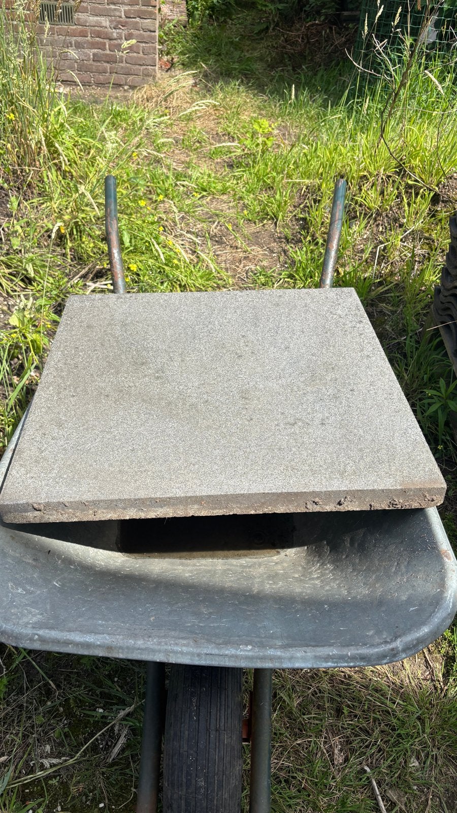 11x Beton siertegel 60x60, Tuin en Terras, Ophalen, Gebruikt, Beton, Terrastegels