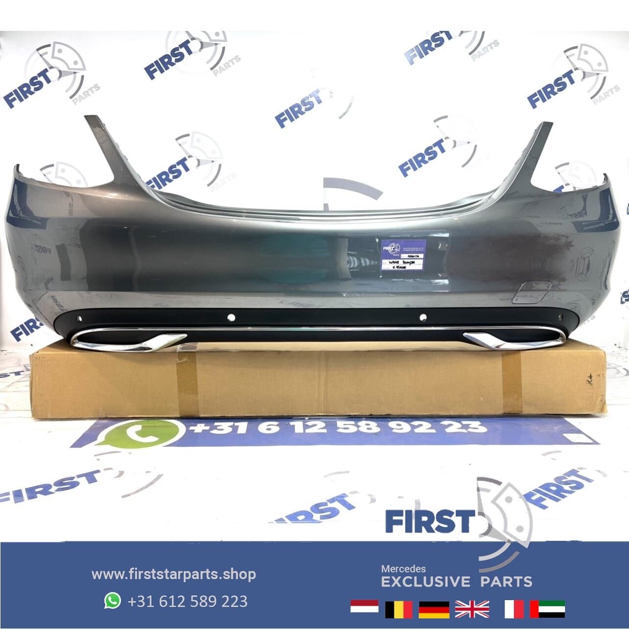 W205 C KLASSE BUMPER ELEGANCE ACHTERBUMPER + DIFFUSER ORIGIN, Gebruikt, -, Ophalen of Verzenden, Achter
