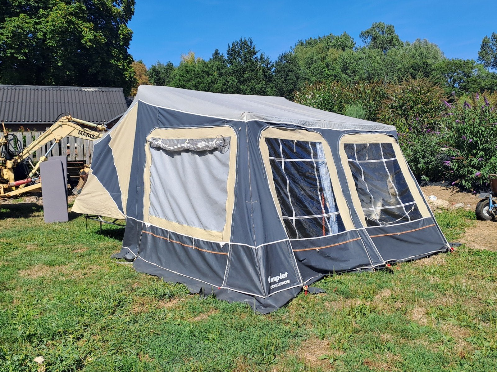 Te koop camplet concorde met fietsendrager of disselbak, Caravans en Kamperen, Vouwwagens, Ophalen of Verzenden, Camp-Let