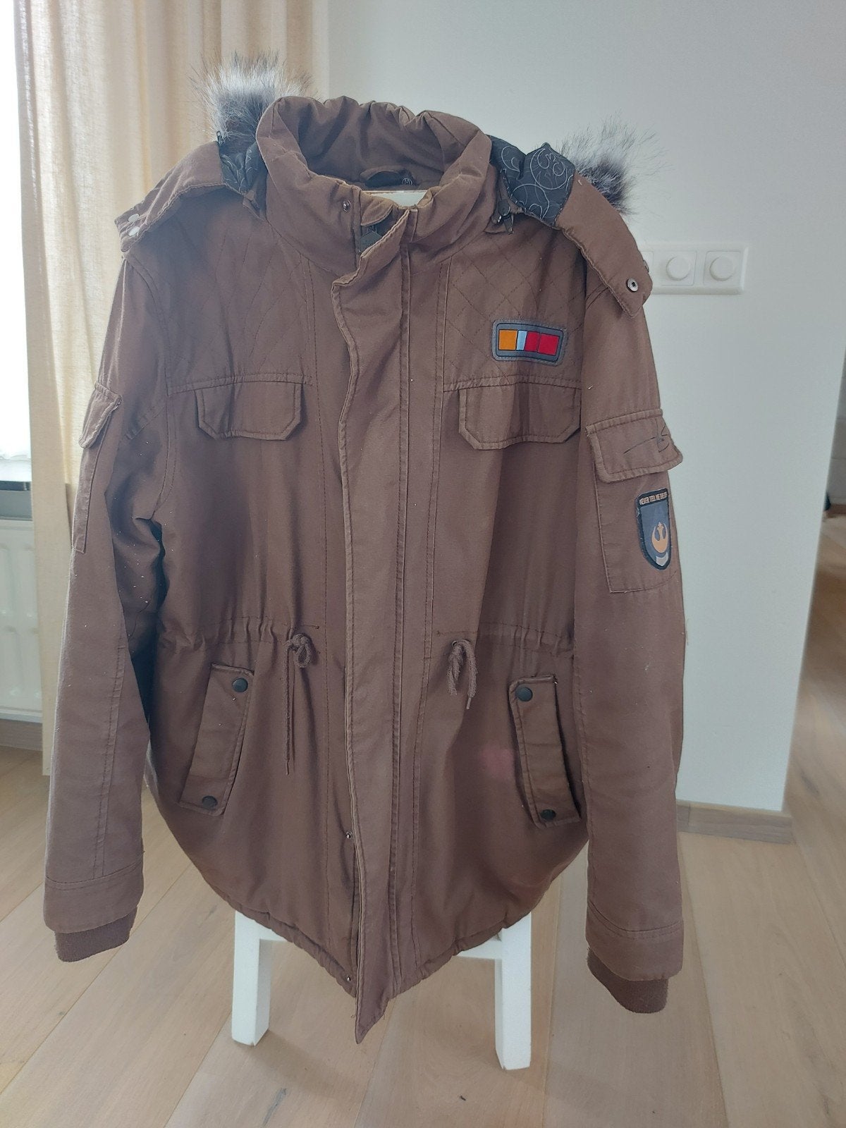 Star Wars Han Solo winterjasmaat xl Bontkraag, Bruin, Overige maten, Ophalen of Verzenden, Star Wars