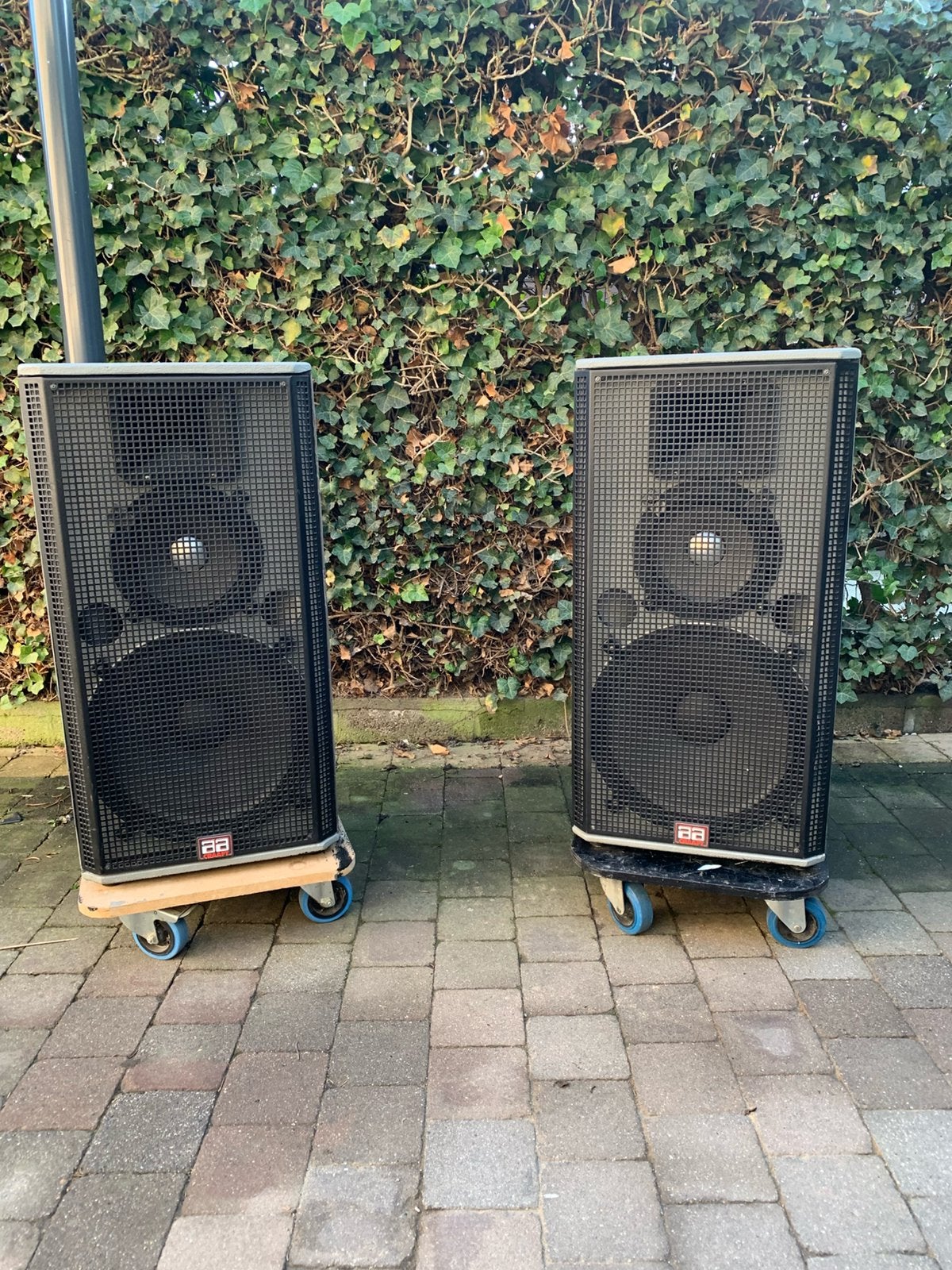 AA CRAAFT T15/3N, KLASSIEK 3-Weg 15/8/1” (lichtgrijs), Zo goed als nieuw, 120 watt of meer, Front, Rear of Stereo speakers, Ophalen