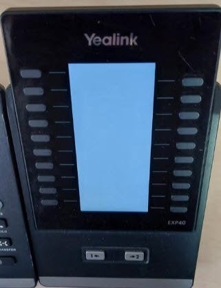 Yealink EXP40 uitbreidingsmodule, Ophalen, Gebruikt