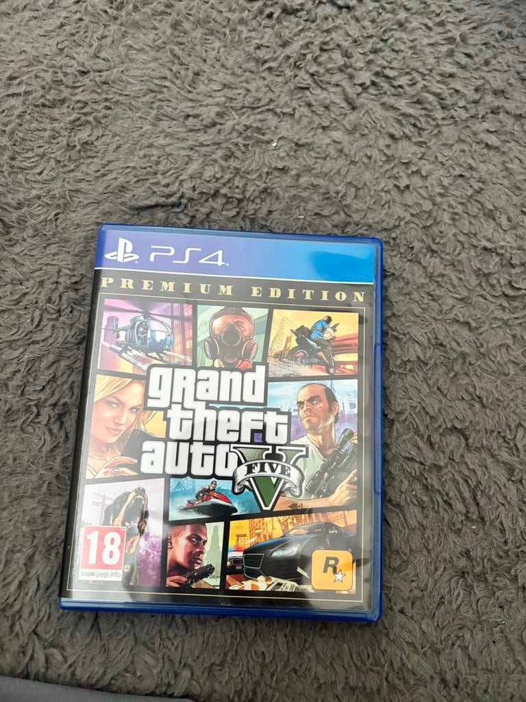 Grand Theft Auto V (GTA 5) Premium Edition PS4, Avontuur en Actie, Gebruikt, Vanaf 18 jaar, 1 speler