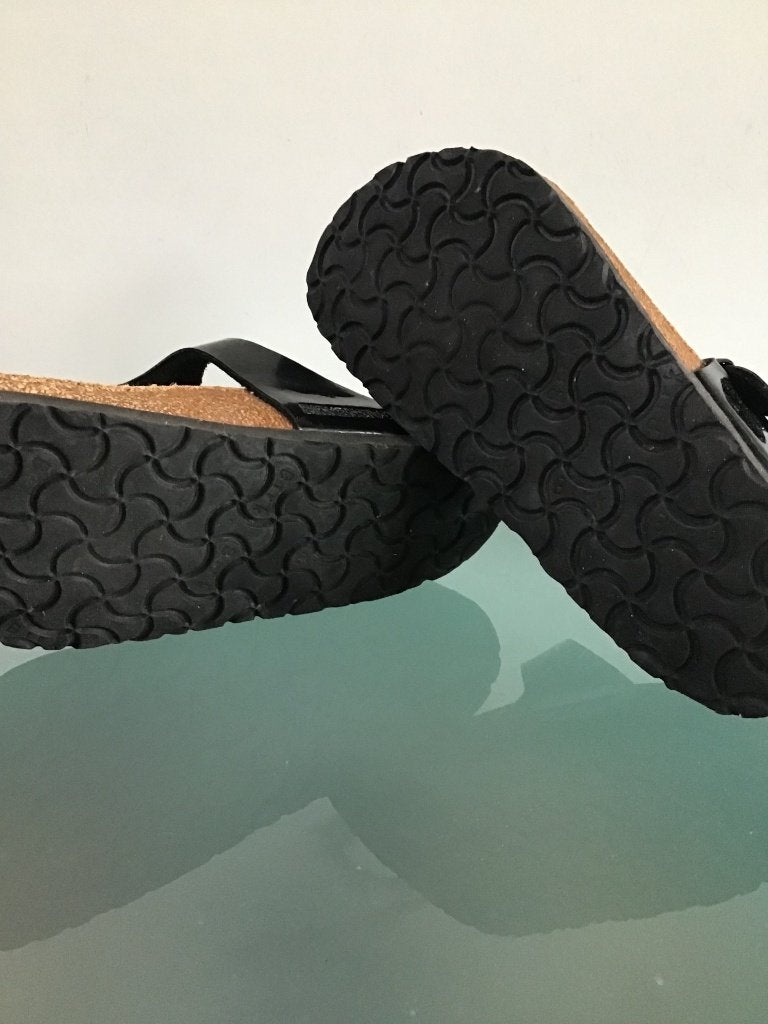 Birkenstock 36 Gizeh zwart | Gratis verzenden, Slippers, Verzenden, Zwart, Zo goed als nieuw