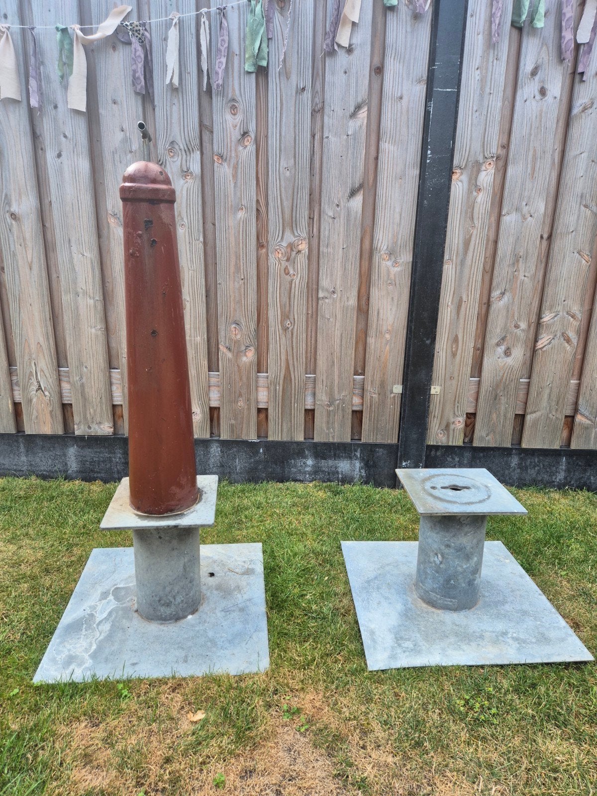 Klassiek verplaatsbaar afzetpaaltje, Tuin en Terras, Ophalen, Gebruikt