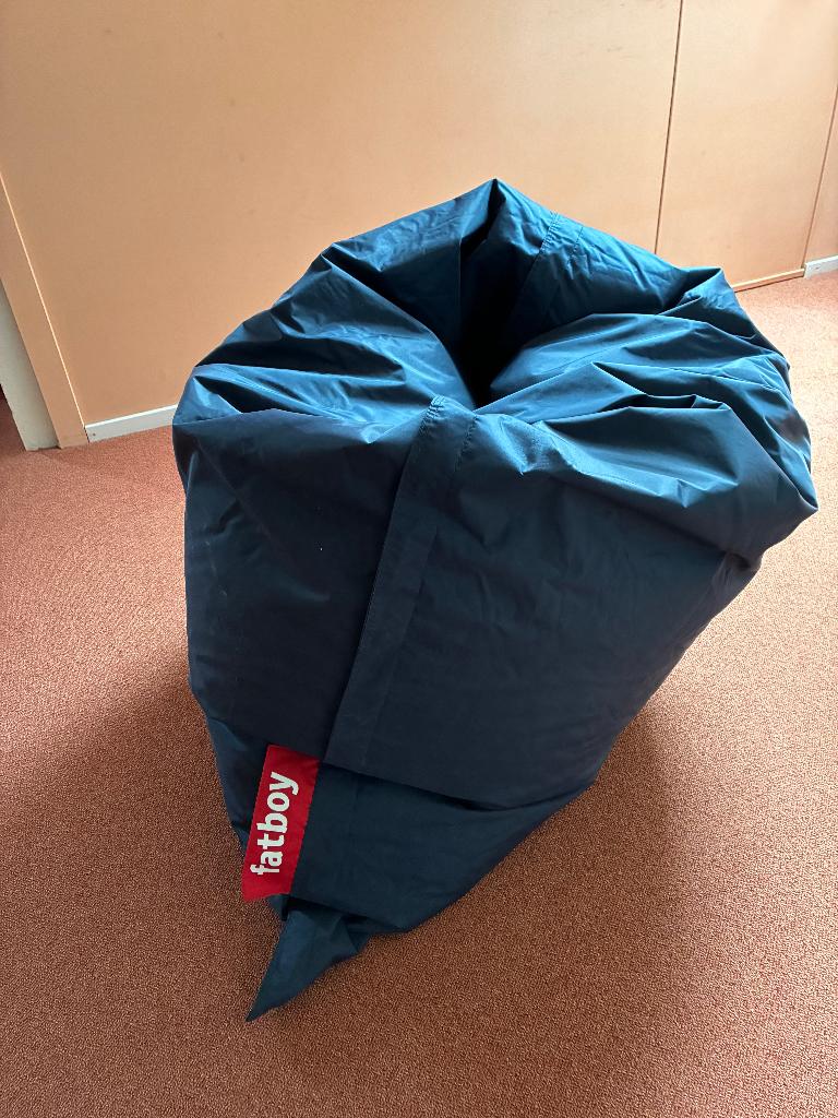 Fatboy zitzak, Huis en Inrichting, Zitzakken, Ophalen, Zo goed als nieuw, Blauw, Zitzak