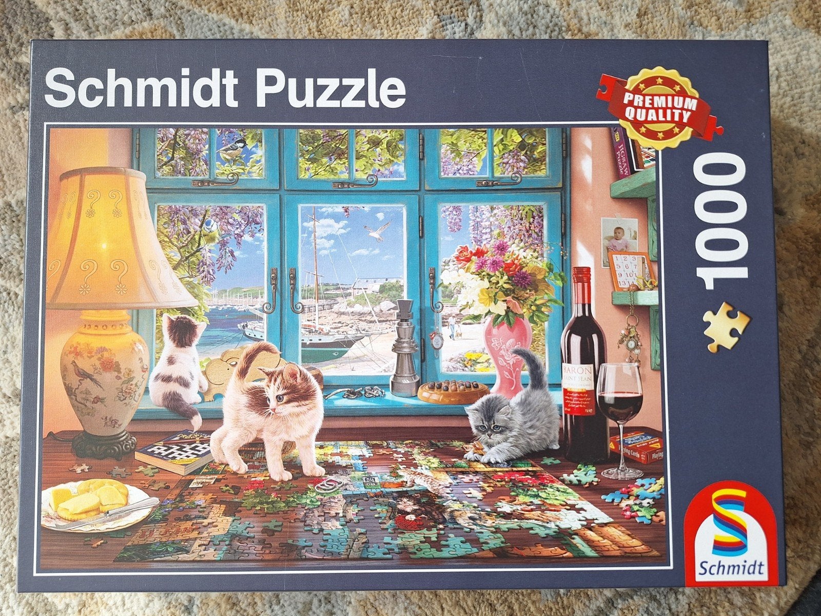 Mooie Schmidt puzzel. Aan de puzzeltafel. 1000 stukjes.
De p, Ophalen of Verzenden, 500 t/m 1500 stukjes, Zo goed als nieuw, Legpuzzel