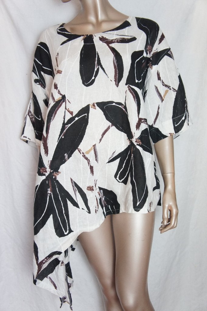 CHOCOLATE blouse maat XL LINEN, Kleding | Dames, Ophalen of Verzenden, Zo goed als nieuw, Maat 46/48 (XL) of groter, Overige kleuren