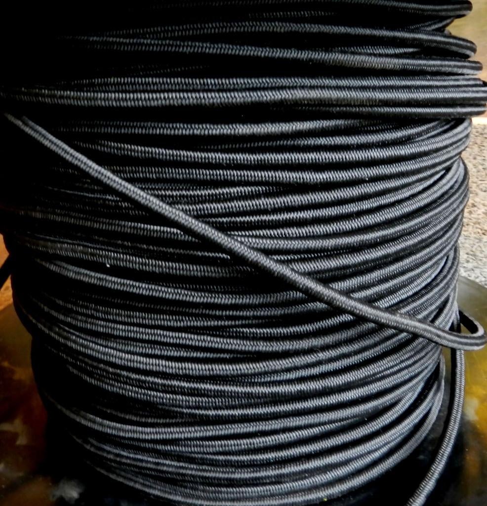 ELASTIEK 8mm/100mtr/zwart, Ophalen, Nieuw