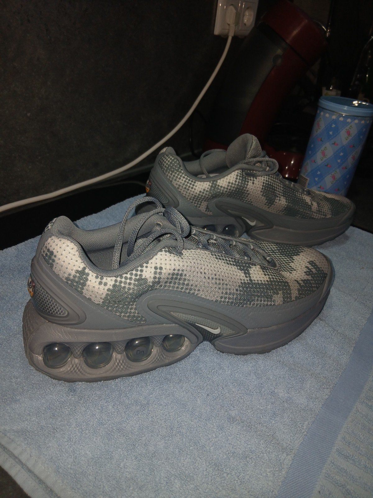 Nike Air Max Sneakers - Grijs/Wit Camouflage, Overige kleuren, Nike, Ophalen of Verzenden, Sneakers of Gympen