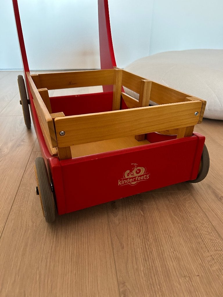Kinderfeets loopwagen, Ophalen of Verzenden, Zo goed als nieuw, Duw- of Trekspeelgoed
