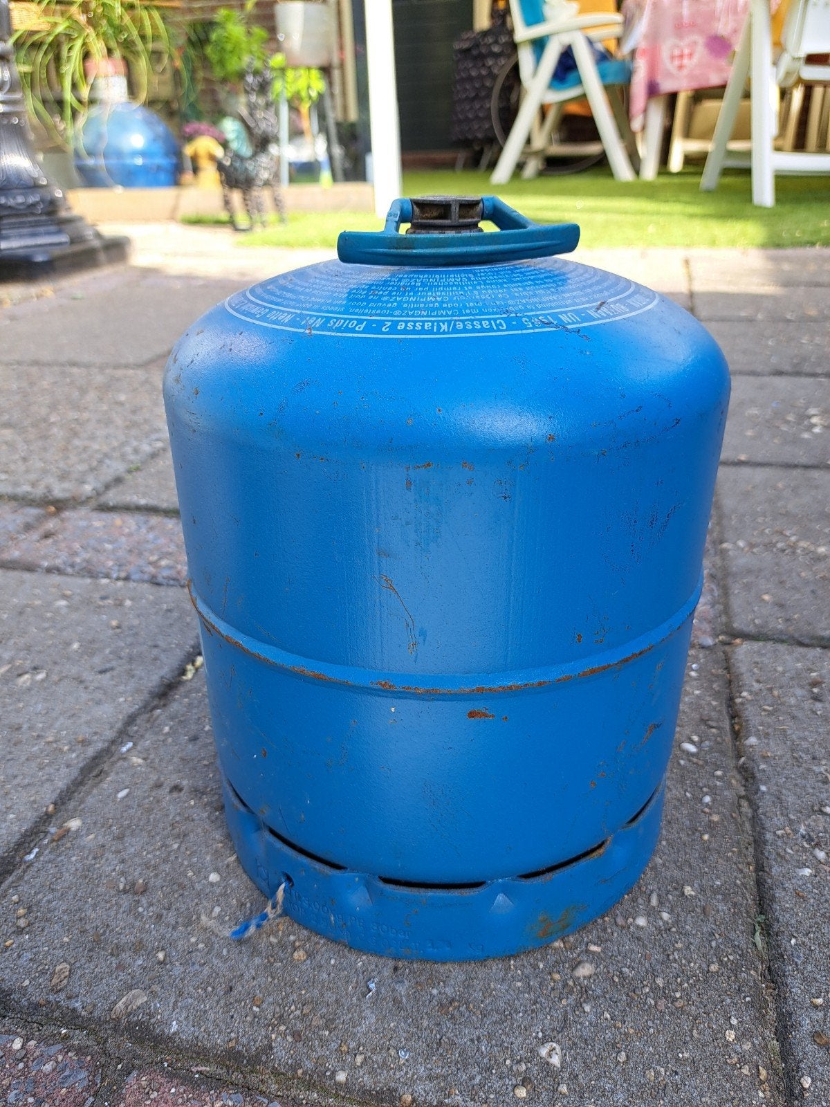 Campingaz gasfles 907, Caravans en Kamperen, Kampeeraccessoires, Ophalen, Zo goed als nieuw