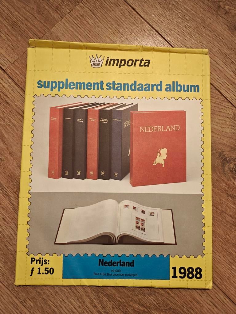 Importa supplement standaard album Nederland 1988, Postzegels en Munten, Postzegels | Toebehoren, Ophalen of Verzenden