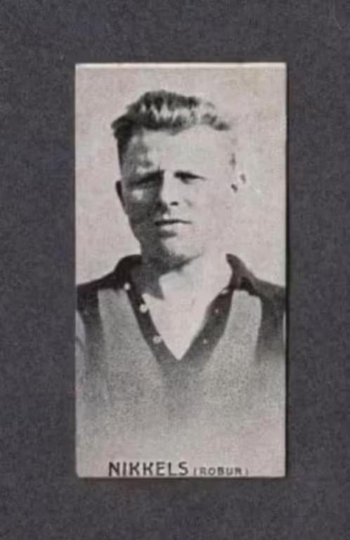 Voetbalplaatje Nikkels Robur et Velocitas Jaren 20/30., Ophalen of Verzenden, Zo goed als nieuw