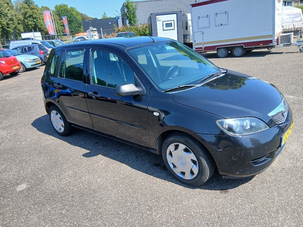 Mazda 2 1.4 16V 2007 Zwart, Auto's, Mazda, Voorwielaandrijving, 1025 kg, 31 €/maand, 4 cilinders