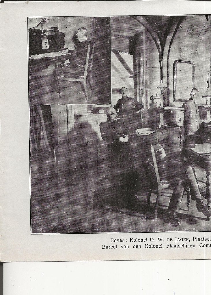 Amsterdam Bureel Kolonel De Jager in Kon Paleis Recl Gouda, Ophalen of Verzenden, Voor 1920, Zuid-Holland