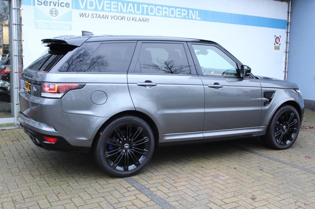 Land Rover Range Rover Sport 5.0 V8 Supercharged SVR | 551PK, Auto's, Land Rover, Automaat, 3000 kg, Verwarming stoelen achter