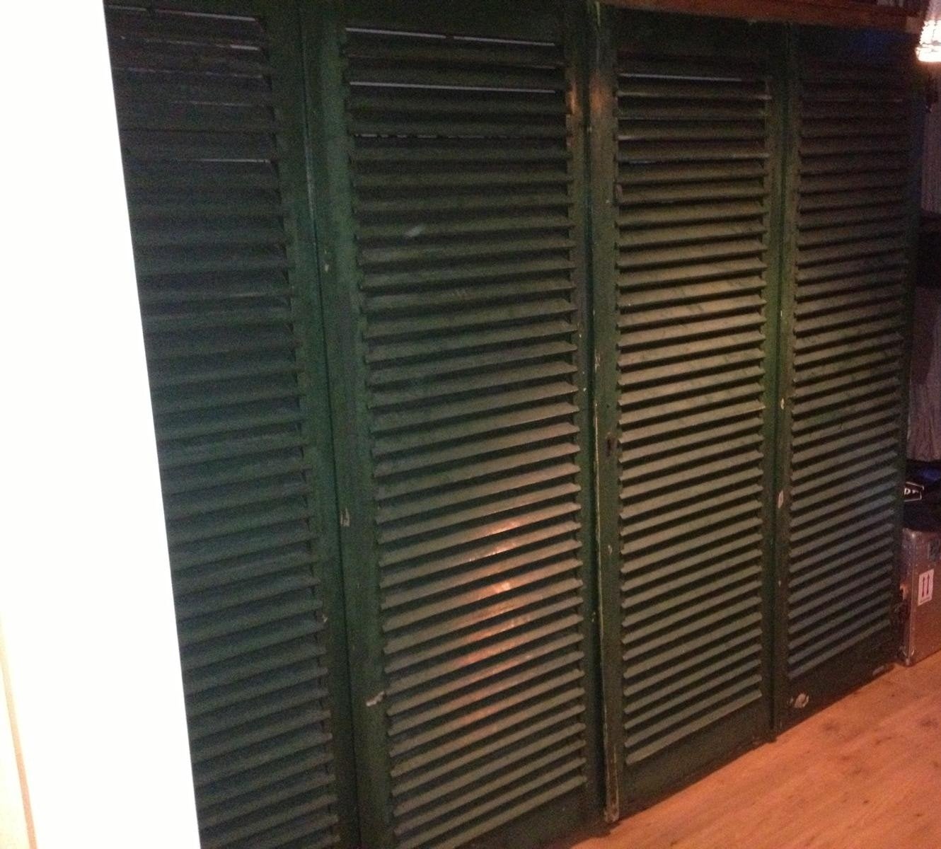 Antieke grote Louvre deuren/luiken uit Italië, Ophalen, Gebruikt, 120 cm of meer, 215 cm of meer