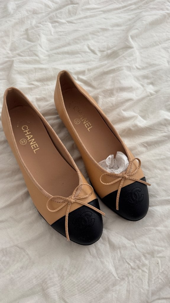 Ballerina’s Chanell, Verzenden, Beige, Nieuw, Ballerina's
