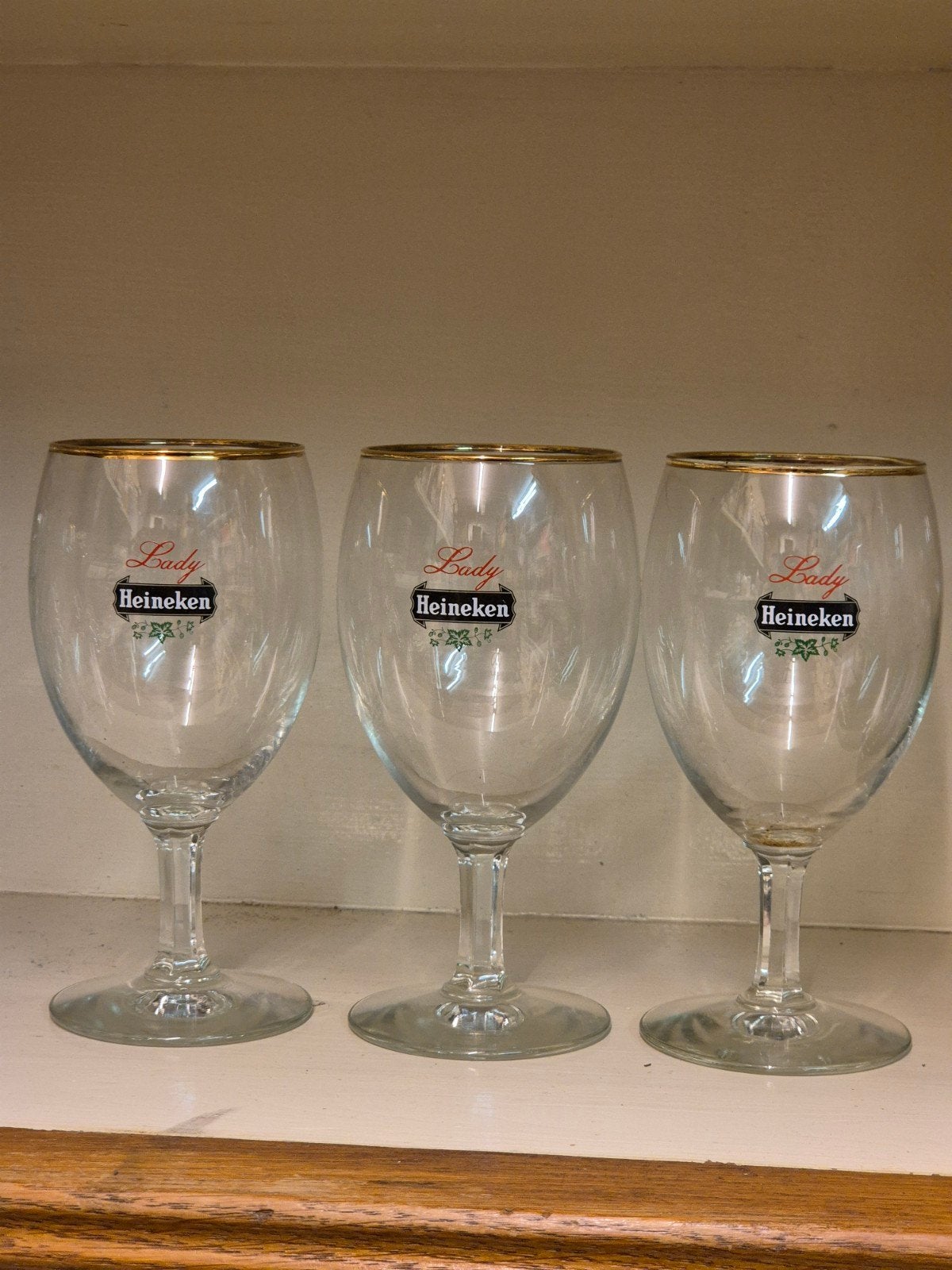 Lady's heineken glas, Ophalen of Verzenden, Glas of Glazen, Heineken