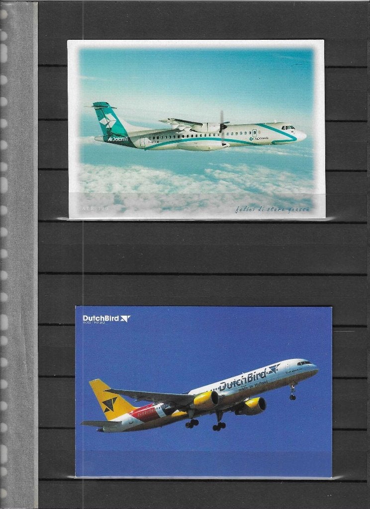 ansichtkaarten,vliegtuigen., Verzenden, 1980 tot heden, Ongelopen, Overige thema's
