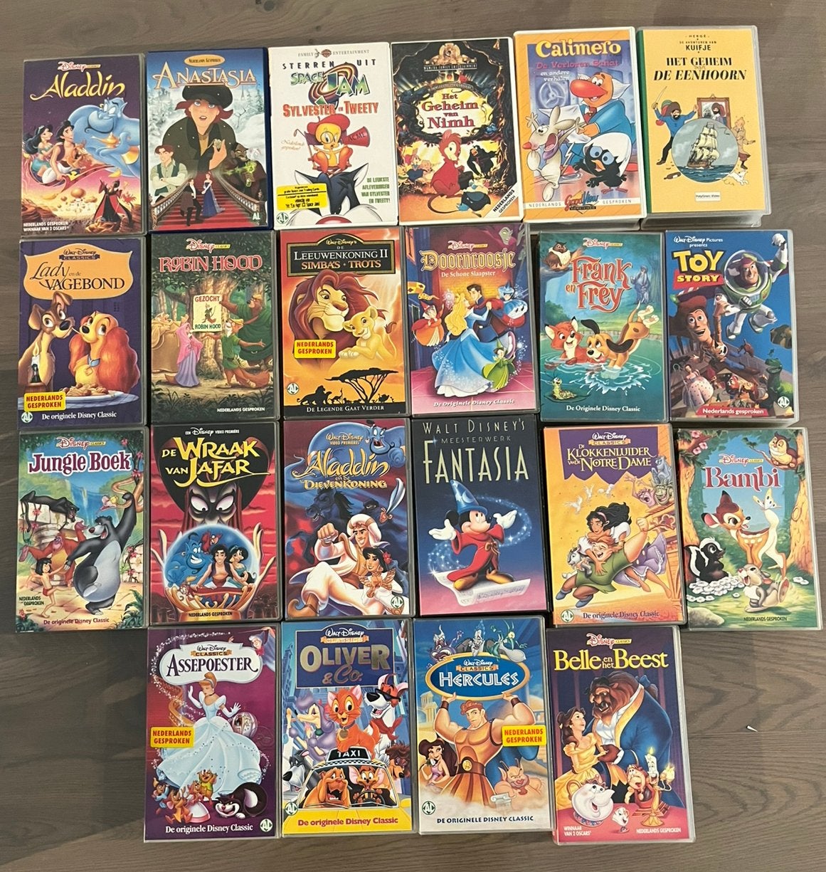 Verzameling Disney Vidrobanden VHS, Alle leeftijden, Ophalen of Verzenden, Zo goed als nieuw