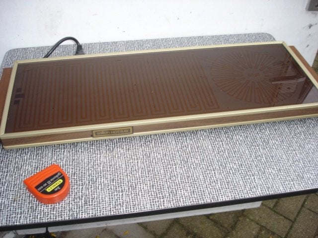 Vintage warmhoudplaat met hotspot . Merk Salton.'90, Ophalen of Verzenden, Overige materialen, Bruin, Overige typen