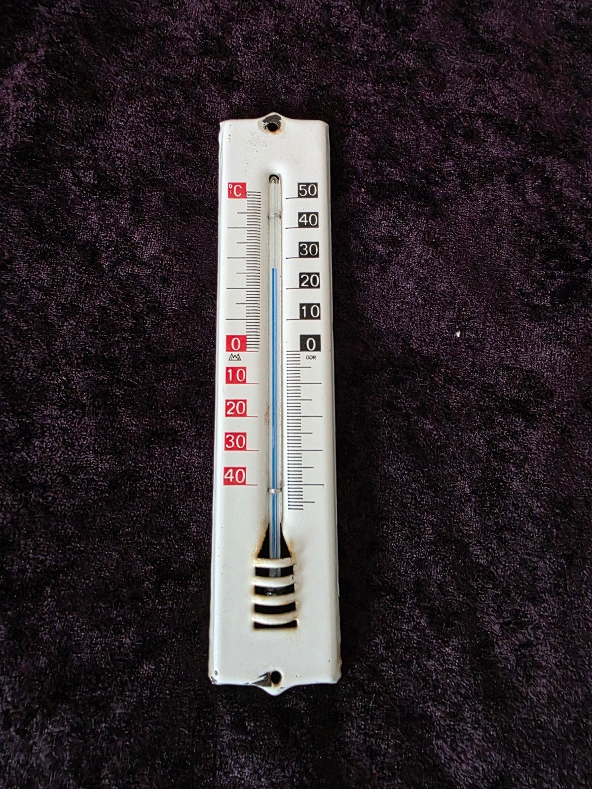 Emaille thermometer goed werkend, Antiek en Kunst, Ophalen of Verzenden