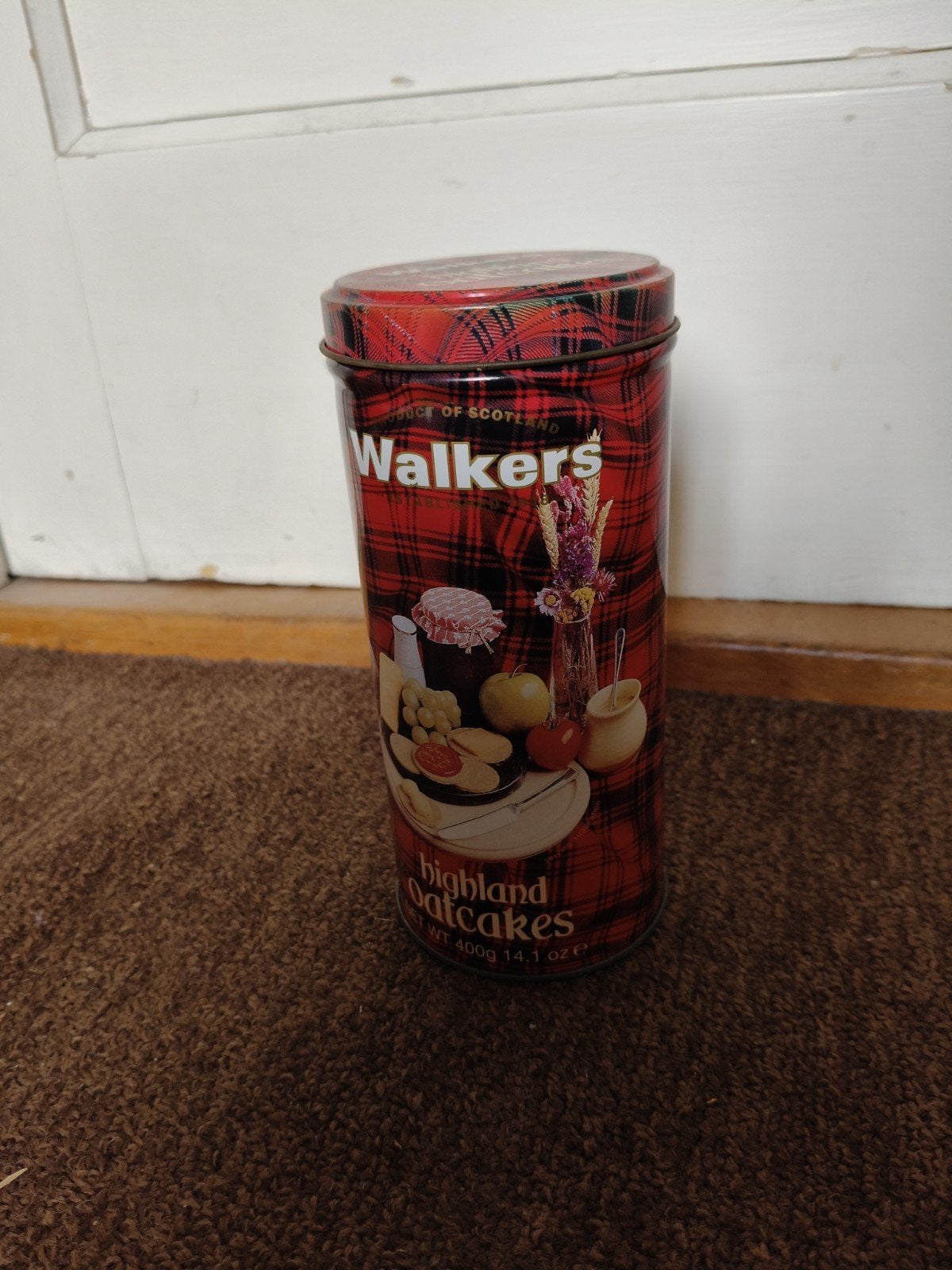 Walkers Highland Oatcakes Blik - Leeg, Verzamelen, Ophalen of Verzenden, Gebruikt, Overige, Overige merken