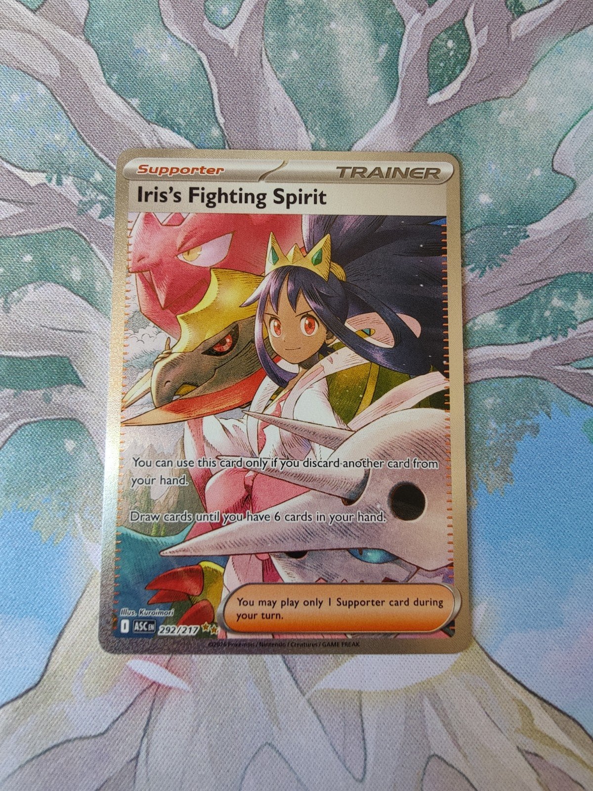 Pokemon ascended heroes iris's fighting spirit 292/217, Ophalen of Verzenden, Nieuw, Losse kaart, Foil