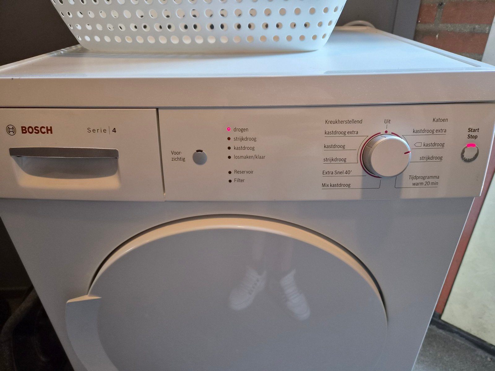 Bosch Serie 4 Droger - Goede staat, Ophalen, 6 tot 8 kg, Gebruikt, Voorlader
