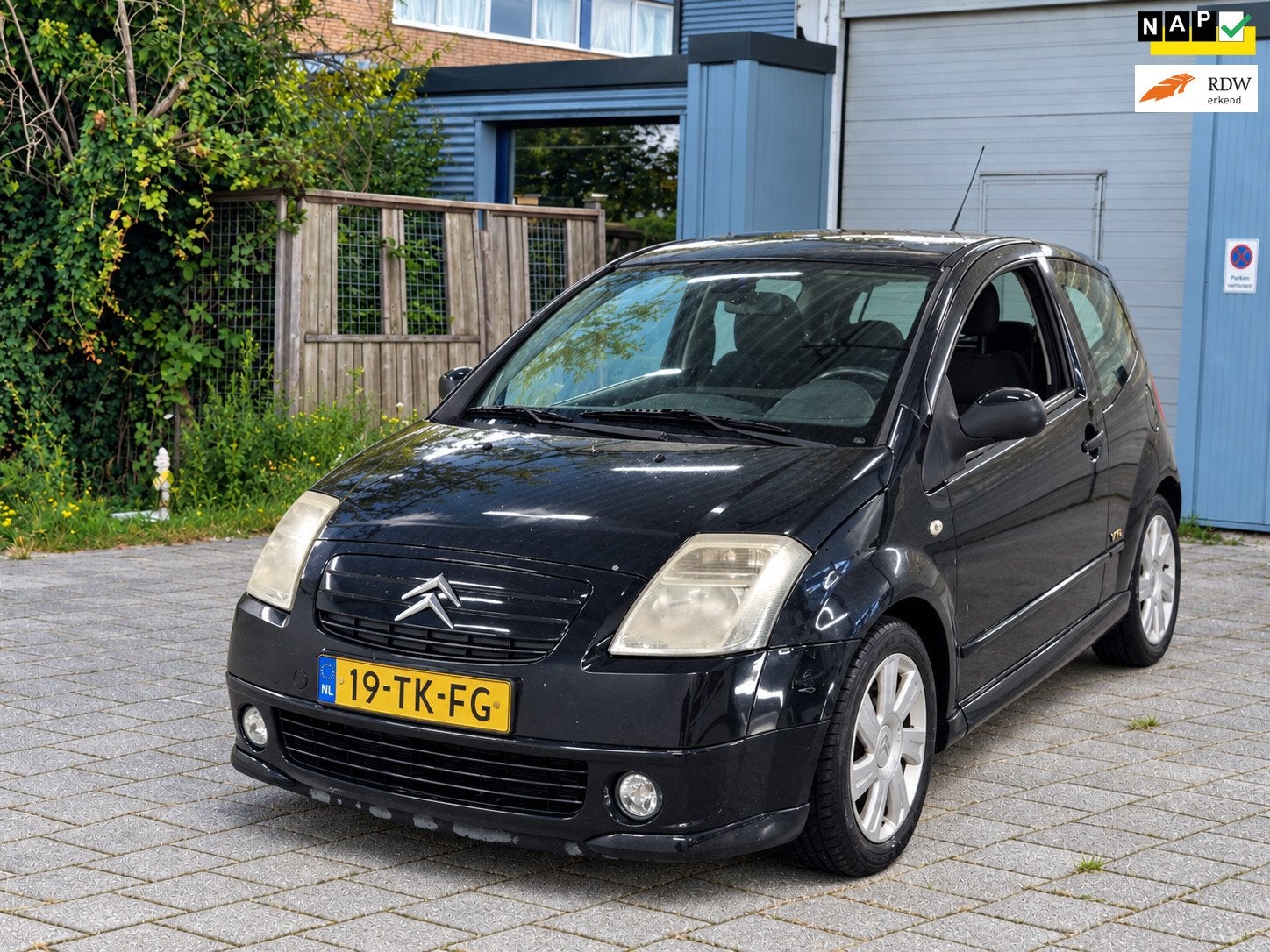 Citroen C2 1.4i VTRAutomaat,cruise Controle,achteruit sensor, Auto's, 450 kg, Zwart, Origineel Nederlands, Bedrijf