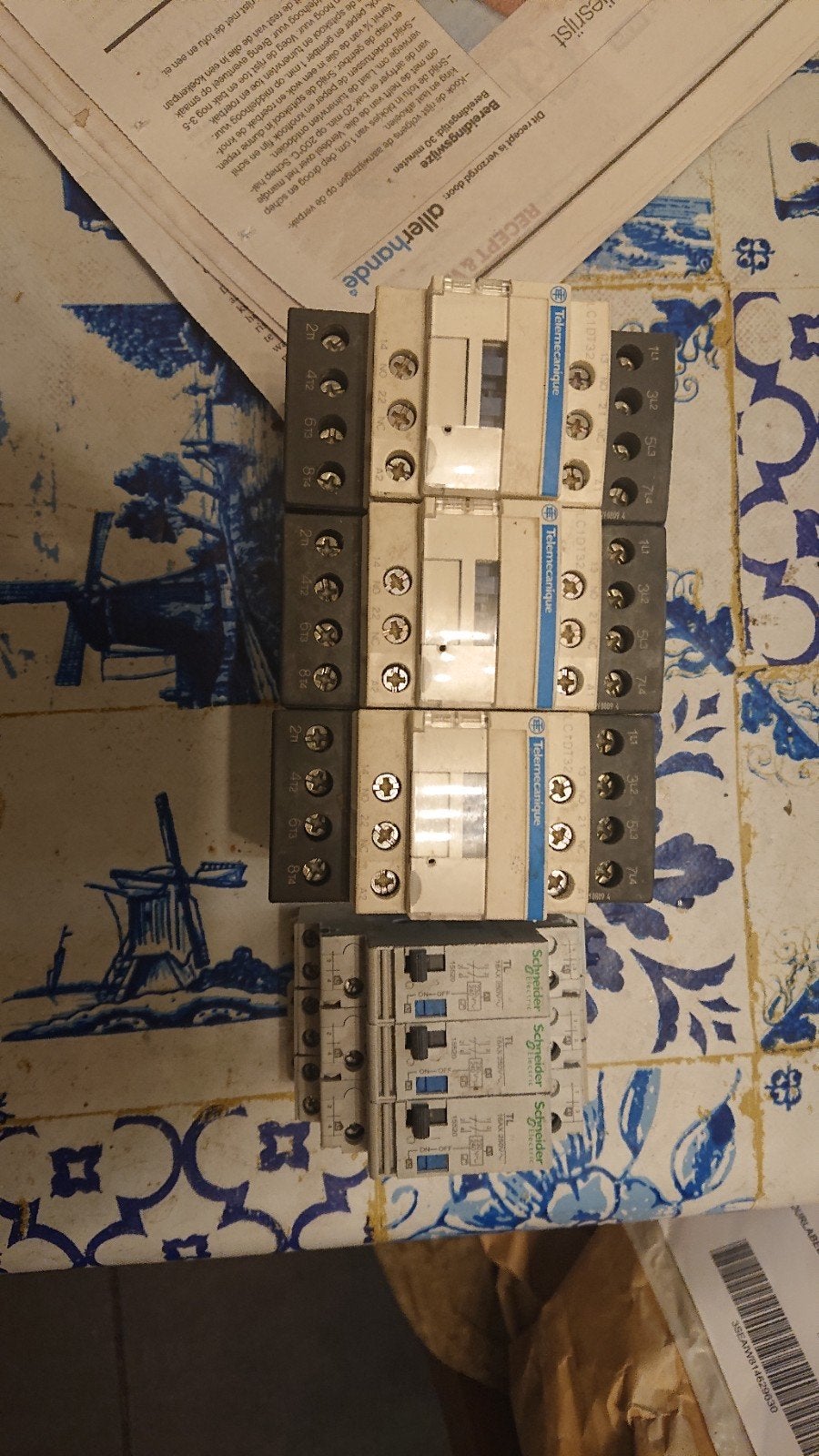 3 stuks Schneider LC1D32D7 relais, Ophalen of Verzenden, Gebruikt, Overige typen