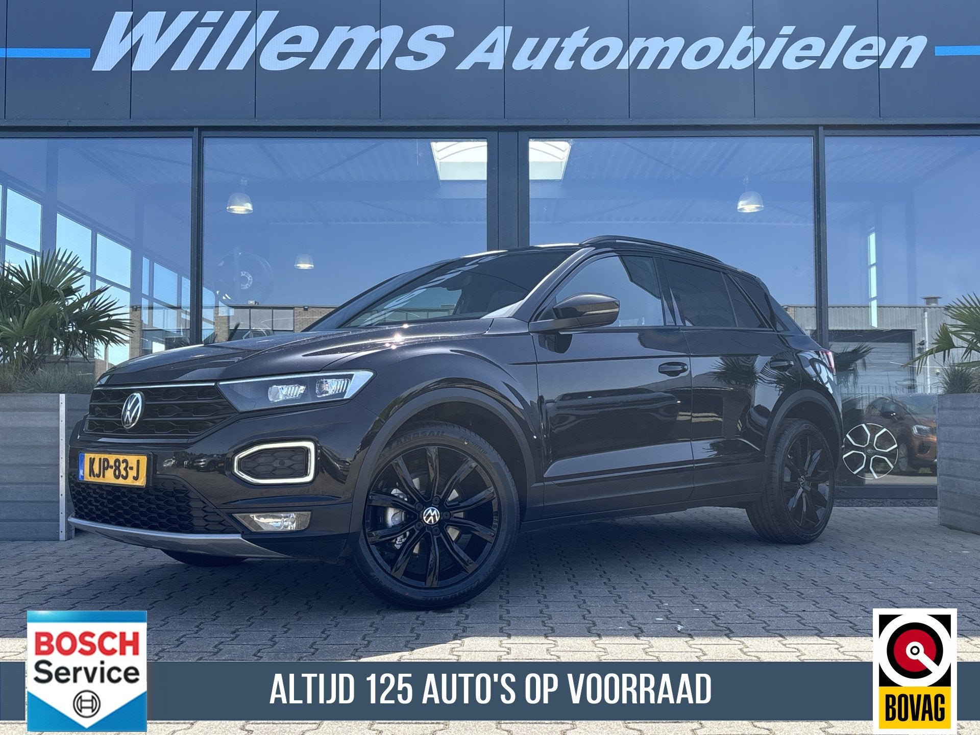 Volkswagen T-Roc 1.5 TSI Sport Business R Stoelverwarming, A, Auto's, Volkswagen, Euro 6, 4 cilinders, Leder en Stof, Zwart