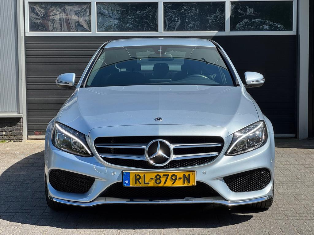Mercedes-Benz C-klasse 180 AMG Sport Xenon/Led, Navi, Camera, Automaat, Euro 6, Leder en Stof, Bedrijf