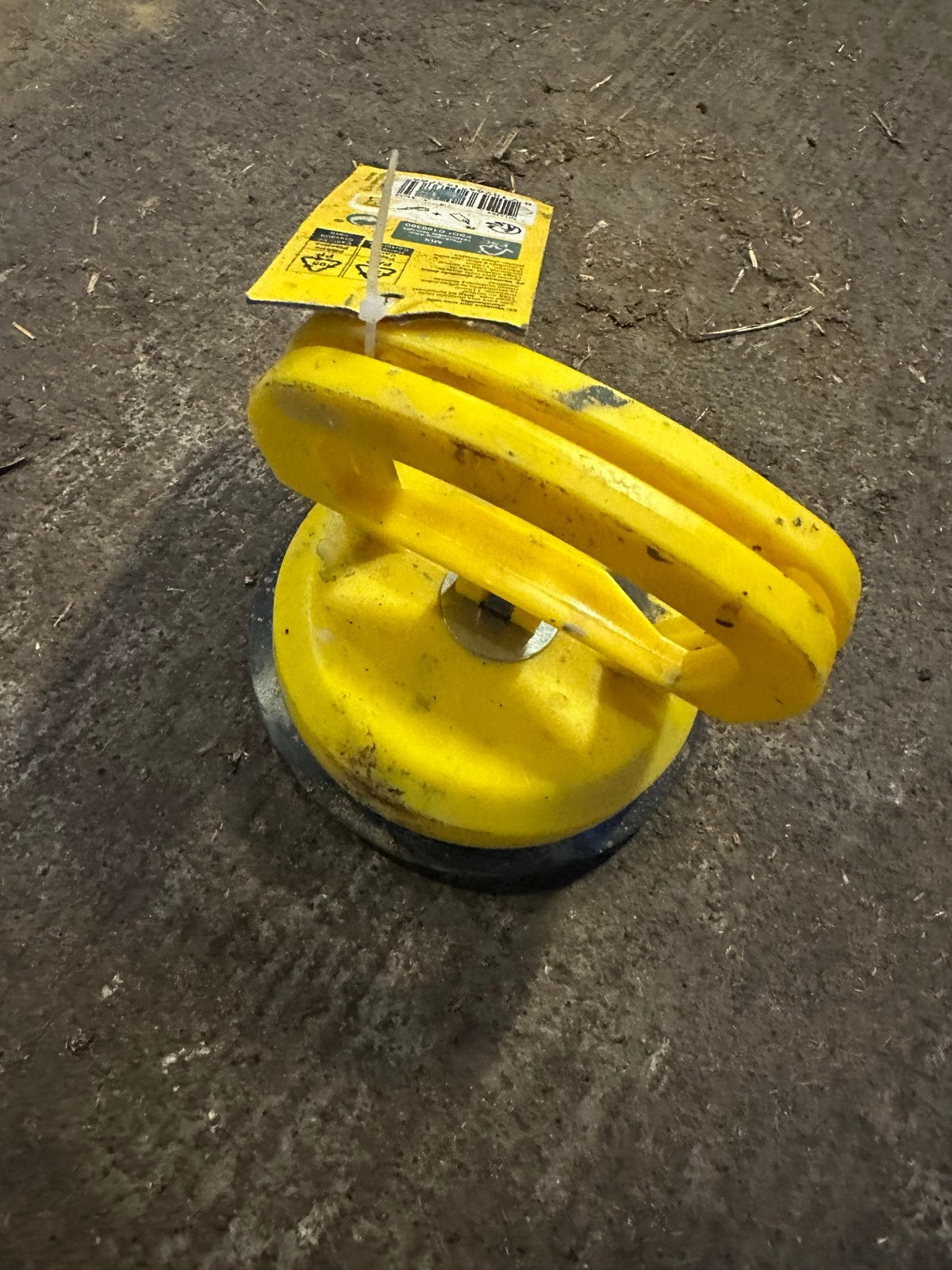 Gele zuignap voor glas en metaal - Max 30kg, Ophalen of Verzenden, Gebruikt, Overige typen, Overige merken