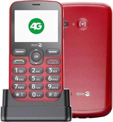 Mobiele telefoon voor senioren Doro 1880 rood, Ophalen of Verzenden, Klassiek of Candybar, Zonder simlock, Zonder abonnement
