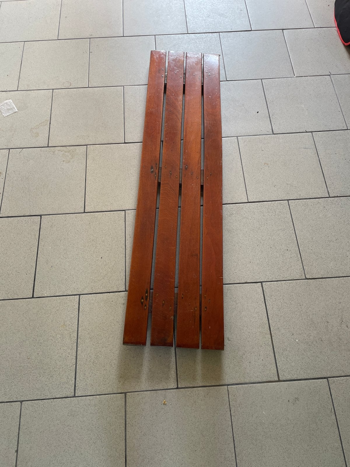 Houten bankje BM16M2, Ophalen, Gebruikt